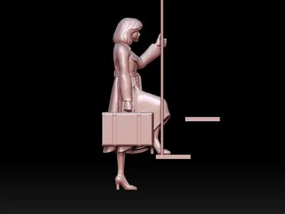 woman 3D print model 4