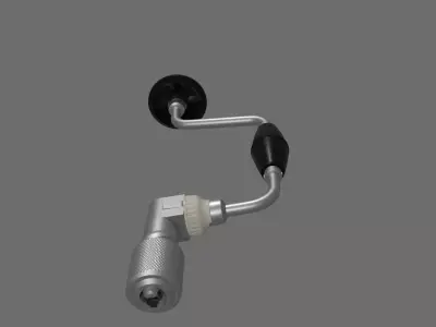 manual drill old type 3D model