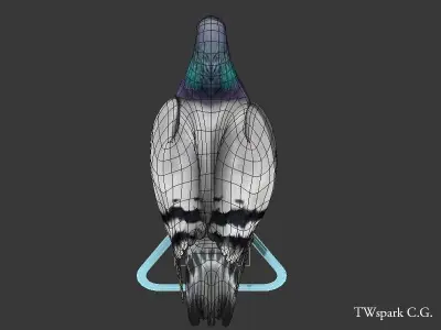 Pigeon Rigged Low-poly 3D model