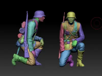 German soldier 3D print model 8