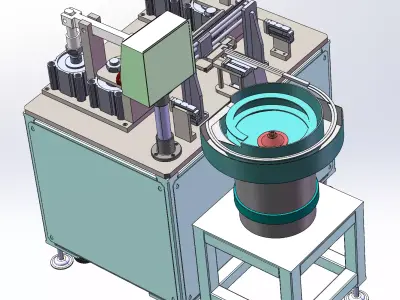 Automatic bending machine for small spindles 3D model