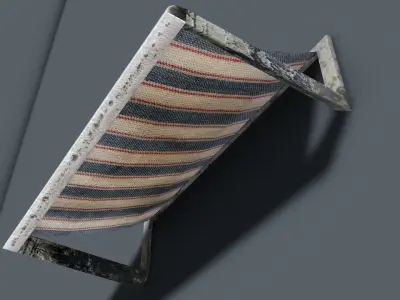 Small awning Free low-poly 3D model