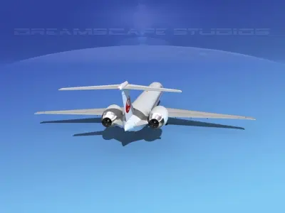 McDonnell Douglas MD-90 Japan Airlines 2 3D model