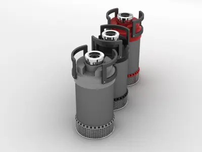 Industrial Canister Pumps 3D model