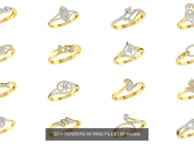 3DM-RENDERS 95 RING FILES 3D Model Pack