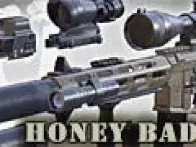 3DRT - AAC Honey Badger PDW assault rifle Low-poly 3D model