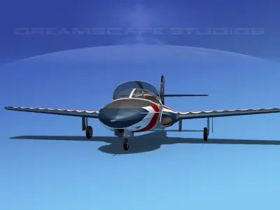 Cessna T-37 Tweetybird V16 Civil Sport 3D model