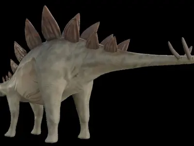 Stegosaurus Low-poly 3D model buy