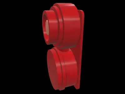 Alarm fire extinguisher Low-poly 3D model