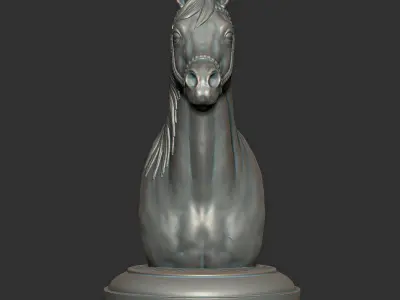 Arabian horse bust Free 3D print model