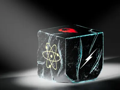 Magical Cube Low-poly 3D model