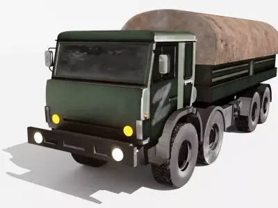 KAMAZ 53501 Russian Truck 3D model