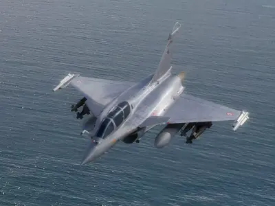 Dassault Rafale B - Rigged - High Resolution Cocpit Low-poly 3D model