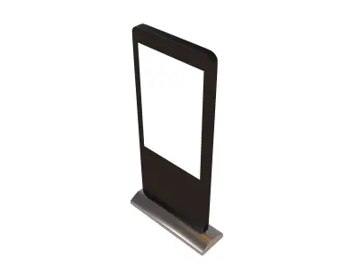 Advertising Display LCD Mockup v1 001 Low-poly 3D model