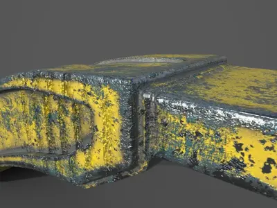 Industrial styled detail 2 Free 3D model
