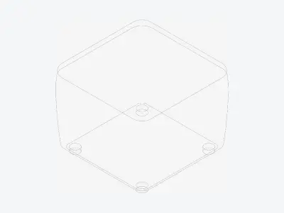 Seat - Ottoman - Simplicity Low-poly 3D model