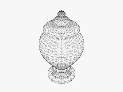 Ancient Stone Jar  Low-poly 3D model