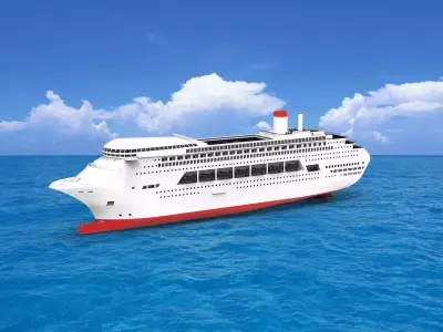 Cruise ship 3D print model