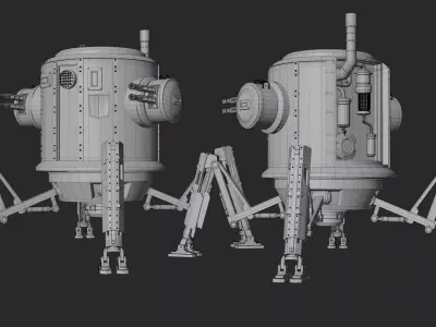 Pzm-9 Straznik Low-poly 3D model