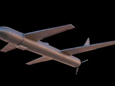 Drone QASIF K2 Low-poly 3D model