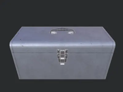 Metal Tool Box Low-poly 3D model
