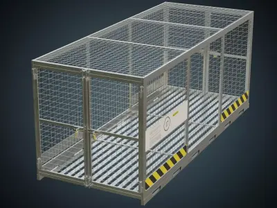 Cage 3A Low-poly 3D model