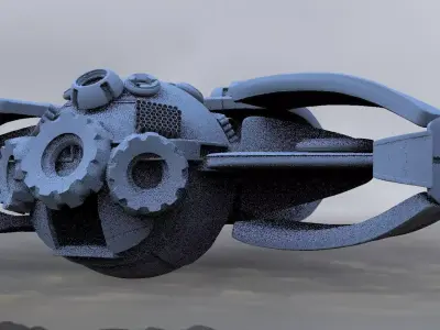 Alien Sci fi ship 3d model 3D model