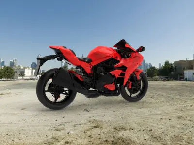 Kawasaki Ninja H2 3D model