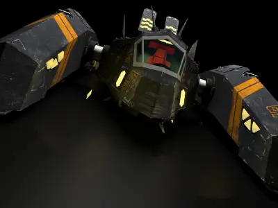 EXTERMINATOR armored vehicle with light Free 3D model