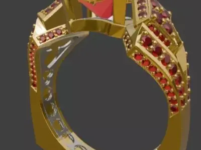 Elegant Ring for 3D Printing Free 3D print model