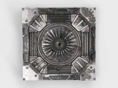 panel sci-fi 01 3D model