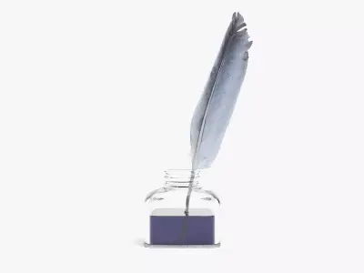 -Quill in Inkpot- 3D model