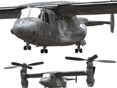 Bell Boeing V-22 Osprey 3D model by mohsenzahedi73