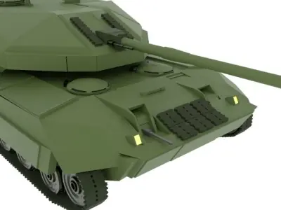 MK-77 Mayan - Main Battle Tank  Concept BMT Low-poly 3D model
