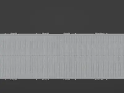 H0 1-87 scale Res 676 flat wagon 3D print model
