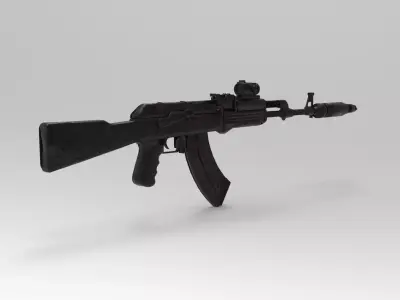 AK 74 3D model buy
