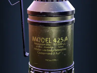 Grenade Low-poly 3D model