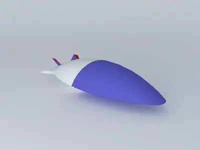 Modern Airship concept Free 3D model