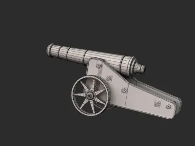 Cannon Chernihiv Free low-poly 3D model