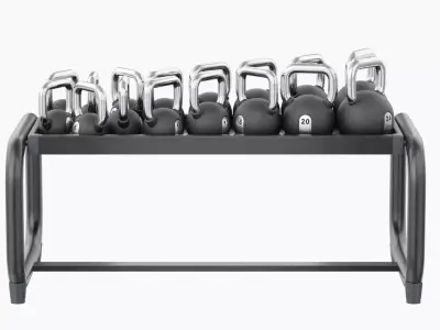 Technogym Kettlebell Storage 3D model