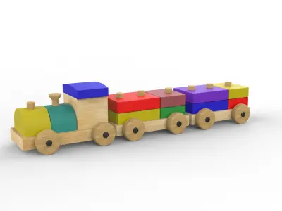 toy train  3D model purchase