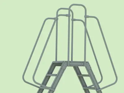 Double Sided Step Ladder 3D model purchase