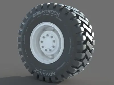 Truck Wheel 02 3D model