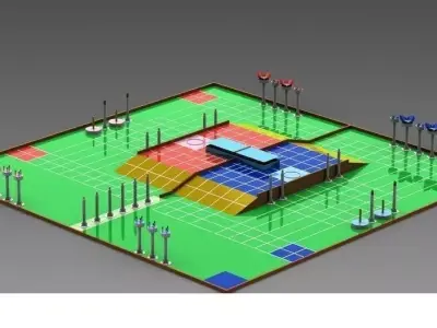 ROBOCON 2011 gamefield Free 3D model