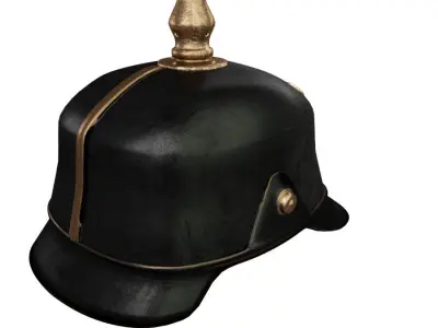 Helmet medieval 5 Low-poly 3D model