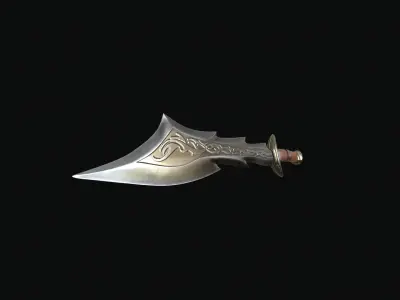 Fantasy sword Low-poly 3D model buy
