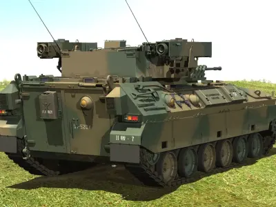JGSDF Type 89 armored combat vehicle 3D model