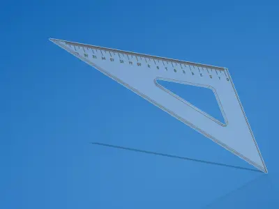 Meet the SetSquare Free low-poly 3D model