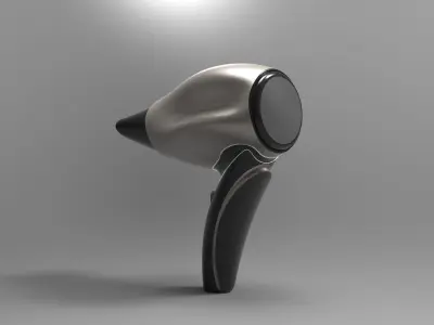 Hair Dryer Low-poly 3D model