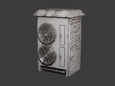HVAC Unit  AC Unit  Air conditioner  Rooftop 4k Textures HQ Free 3D model